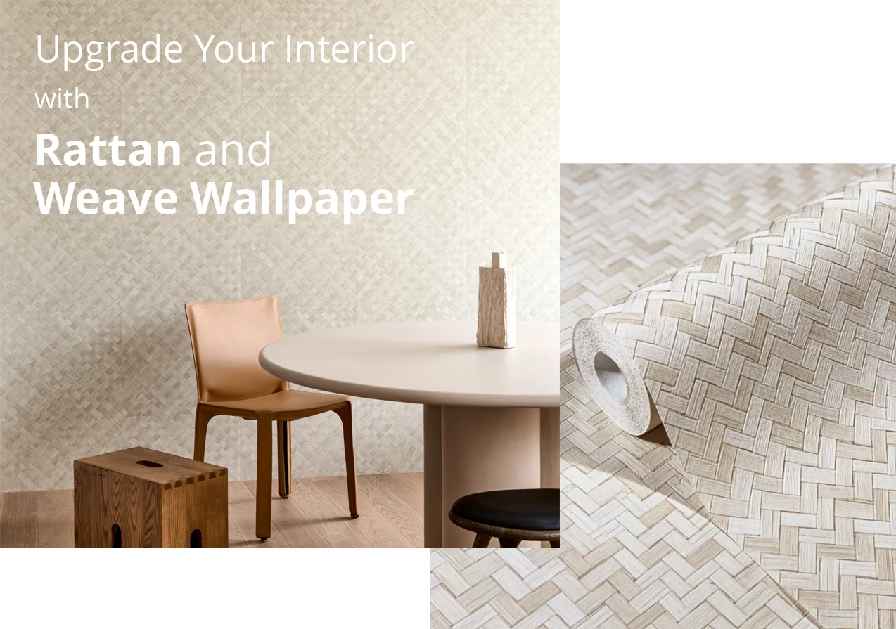 rattan weave wallpaper